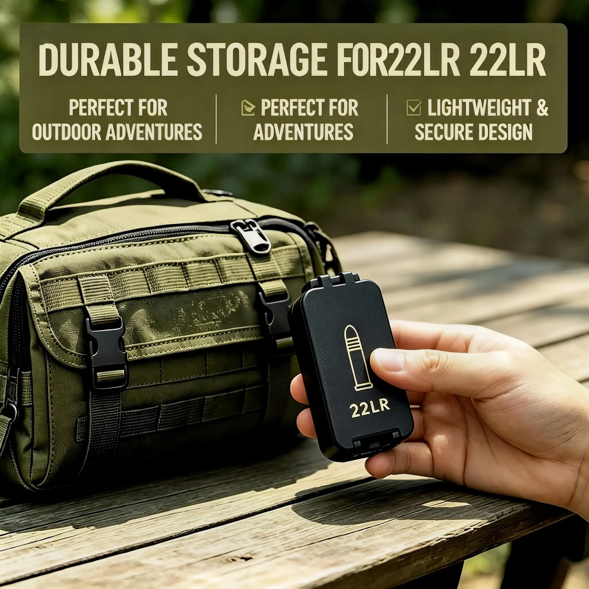 Compact Locking Storage for Range Days, 3D Printed Durable Design, Secure Closure, Easy Access, Ideal for Transport Needs
