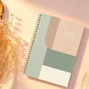 2027-2030 Monthly Planner/Calendar - January 2027 to December 2030, 4-Year Monthly Planner, Color-Blocking Theme Cover Design Notebook, Yearly Calendar Planning, Monthly Tabs, 48-Month Calendar, 5.5 x 8.3 Inches Thickened Paper, Elastic Cover, Durable Dou