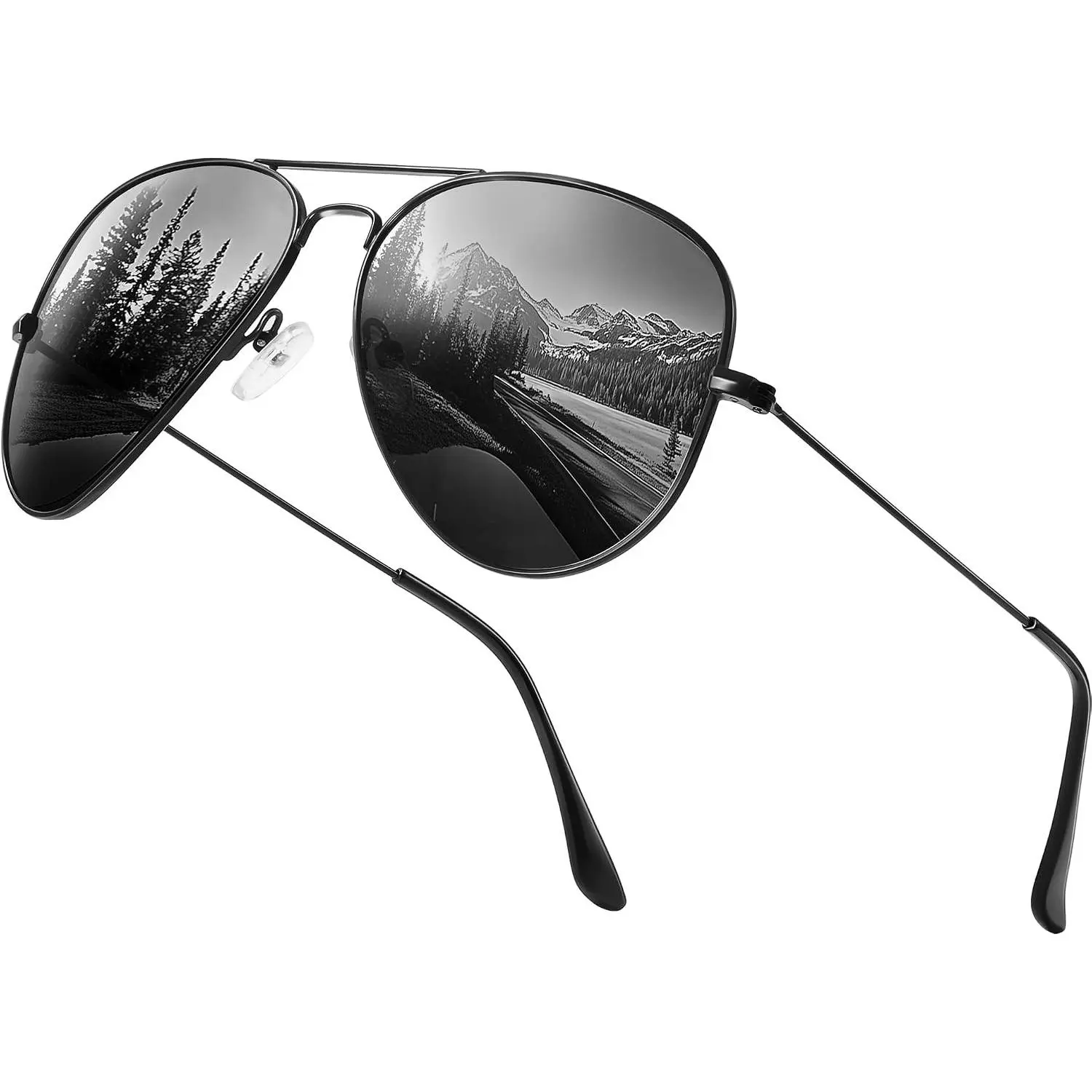 Classic Aviator Sunglasses for Men Womens Polarized UV Protection Driving Sunglasses