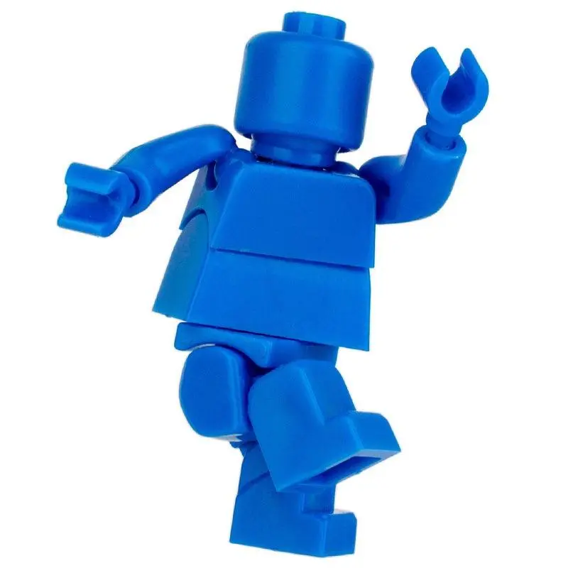 2PC Solid Multi-color Little Figure Building Blocks Multi-joint Super Movable Third-party Little Figure Accessories Toy Modification