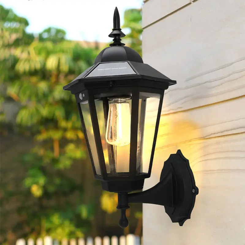 1 Pack Solar Porch Wall Light with Motion Sensor, 3 Lighting Modes Dusk to Dawn Outdoor Wall Lamp, Solar Wall Lanterns, Decor Light for House Front Porch Garage Ideal Gift