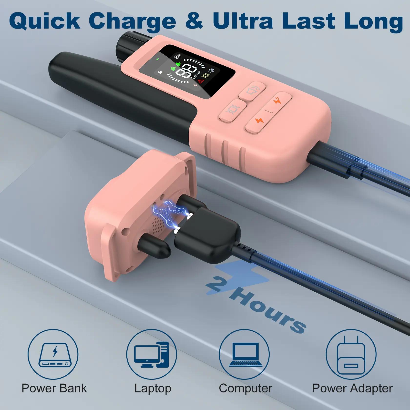 Dog Training Collar - 4500FT Dog Shock Collar with Remote, 4 Training Modes, Security Lock, IPX8 Waterproof, Rechargeable e-Collar for All Breeds Barking Collar Pet Products DT61