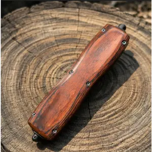 BM 3300 Folding Outdoor Utility Tool, Wood-Grain Handle, Portable EDC Tool for Camping, Daily Use & Ideal Holiday Gift