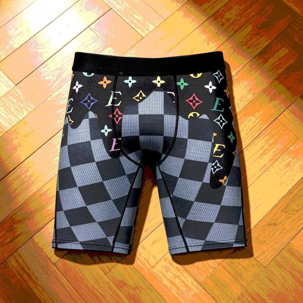 Mens Streetwear Boxer Briefs Ice Silk Compression Underwear Quick Dry Breathable Seamless Athletic Performance Fit Mens Streetwear Boxer Briefs Ice Silk Compression Underwear Quick Dry Breathable Seamless Athletic Performance Fit