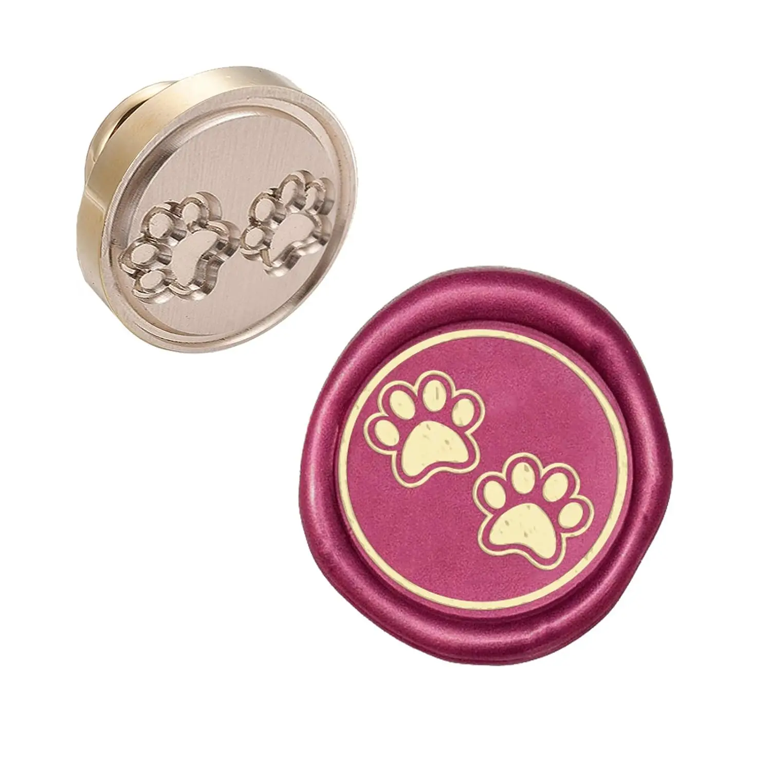 Wax Seal  Heads Only No Handle Sealing Wax    Footprint  Removable Brass Seal  25mm for Wedding Invitations Envelopes Christmas Party  Wrap