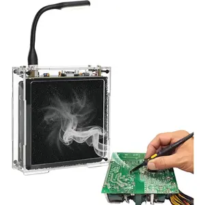 Solder Fume Extractor, Soldering Project Kit, Solder Smoke Absorber Kit with Light & Filters, Solder Smoke Remover Absorber Working Fan for Soldering Station