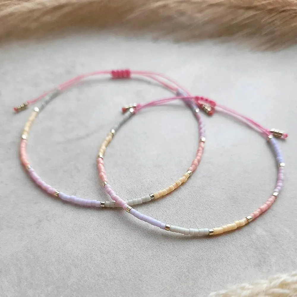 Women's Colorful Mix Acrylic Bead Bracelets, Casual Costume Jewelry with an Adjustable Lace-up for Daily All-Seasons Wear, No, Colorful Plastic Bracelets & Bangles