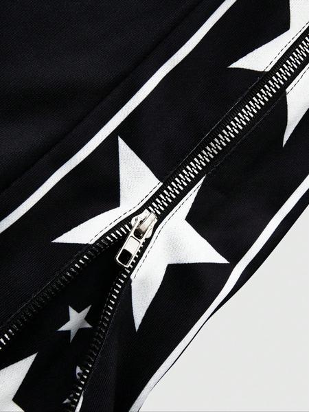 Men's Star & Letter Print Drawstring Waist Sweatpants, Casual Comfy Loose Jogger Pants for Daily Wear, Fashion Men's Bottoms for All Seasons, Casual Sports Trousers