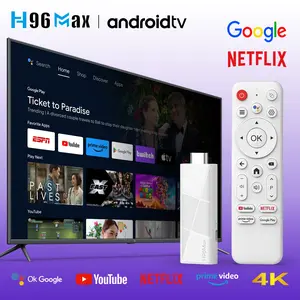 2026 Android 14 TV Stick 4K UHD H96MAX TV Box | 5-Core ARM GPU, Dual-Band WiFi, BT, Voice Remote | Supports Netflix Disney+ Streaming