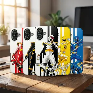 Mighty Morphin Power Rangers Tough, Durable Phone Case Shell - Shock Resistance Mobile Phone Accessory for iPhone 11-17 Pro Max/Plus, Samsung Galaxy S23-25