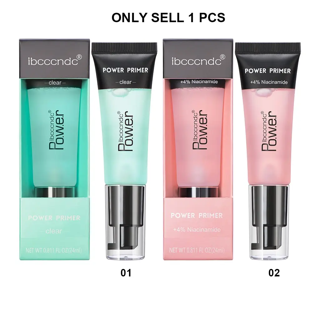 Single Pack 2 Color Makeup Primer Gel, Concealer Moisturizing Invisible Pores Base Gel, Pre-Makeup Gel for Smooth Finish