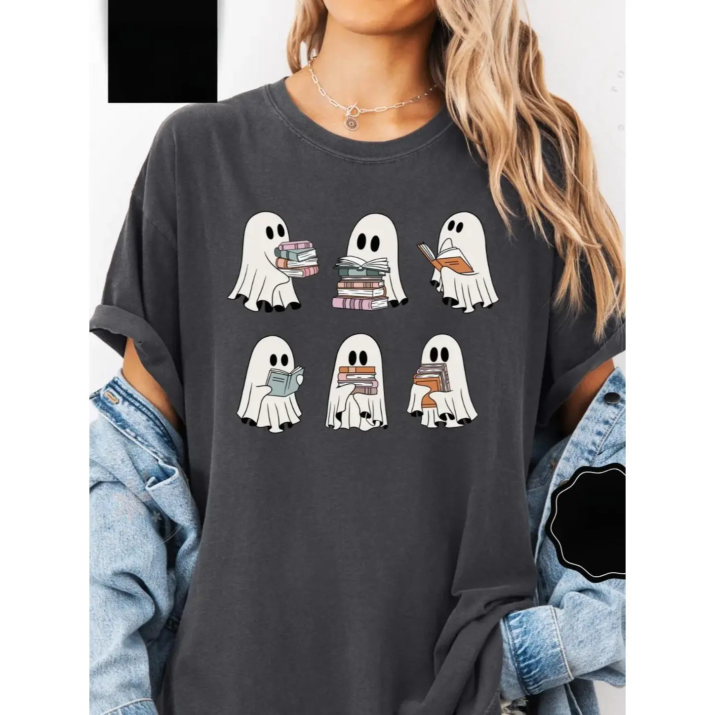 Ghost Reading Shirt, Book Lover Tshirt, Teacher Halloween Tee halloween shirt