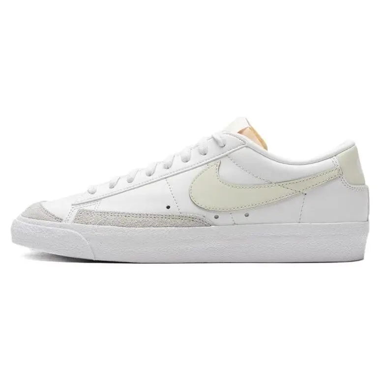 Nike Blazer Low '77 Vintage Sneakers – Cushioned, Durable, Unisex Low-Top Shoes in Off-White Verifiable, with credentials and supporting global authentication