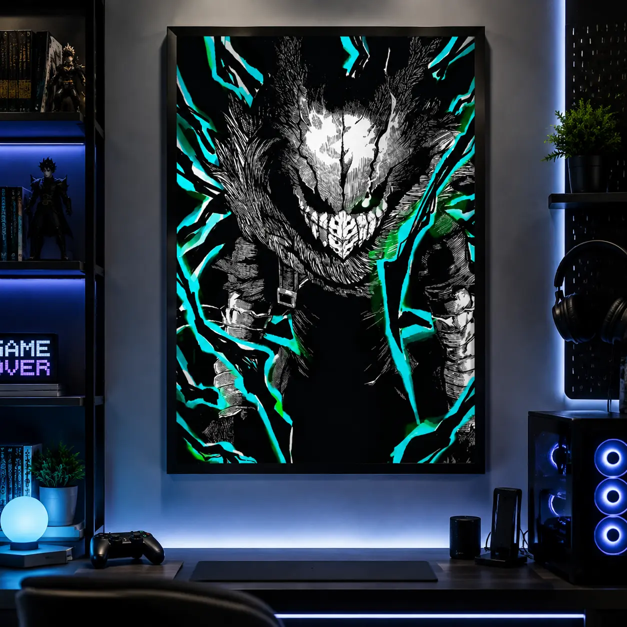 Izuku Midoriya My Hero Academia Canvas Wall Art Poster,Anime Room Decor, Japanese Manga Poster Print, Otaku Bedroom Decoration, Anime Lover Gift