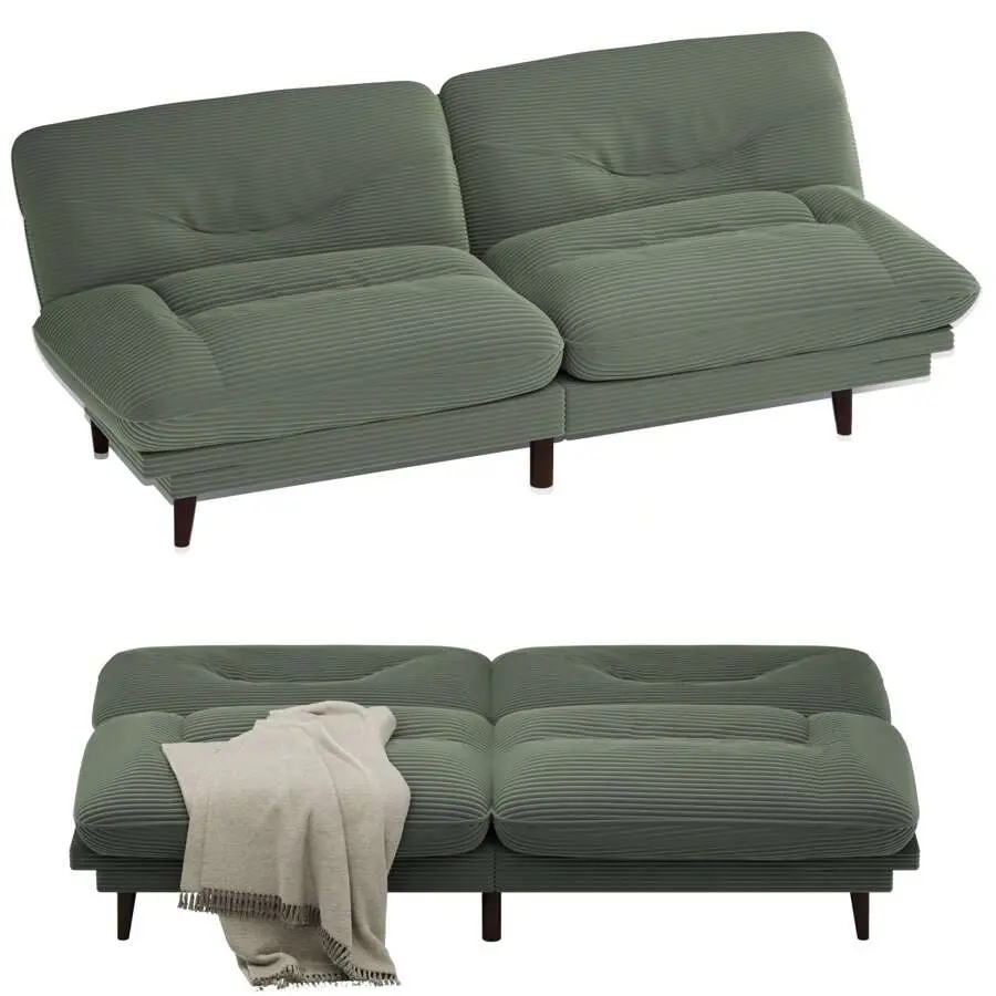 FUTTON Sofa With Adjustable Sides And Backrest, Double Seat Sofa For Living Room, Bedroom And Apartment,lounge,chair,boneless upholster couch,bean,bag,crate,barrel,compression,foam,,mattress,deals,corduroy,,,accent,furniture,iron,frame,,اثاث,rustic,d,use,