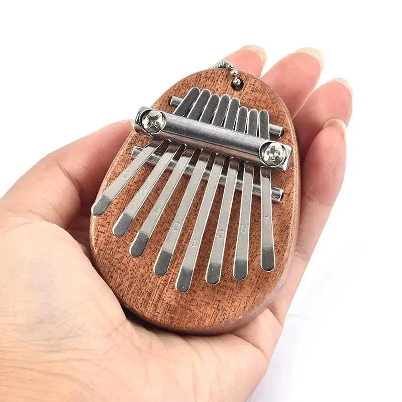 Compact Pocket Kalimba Finger Thumb Piano - Kawaii Unisex Stress Relief Fidget Card Toy, Neurodivergent Kids’ Sensory Tool for Anxiety Relief, Music Therapy & Fine Motor Skills Development