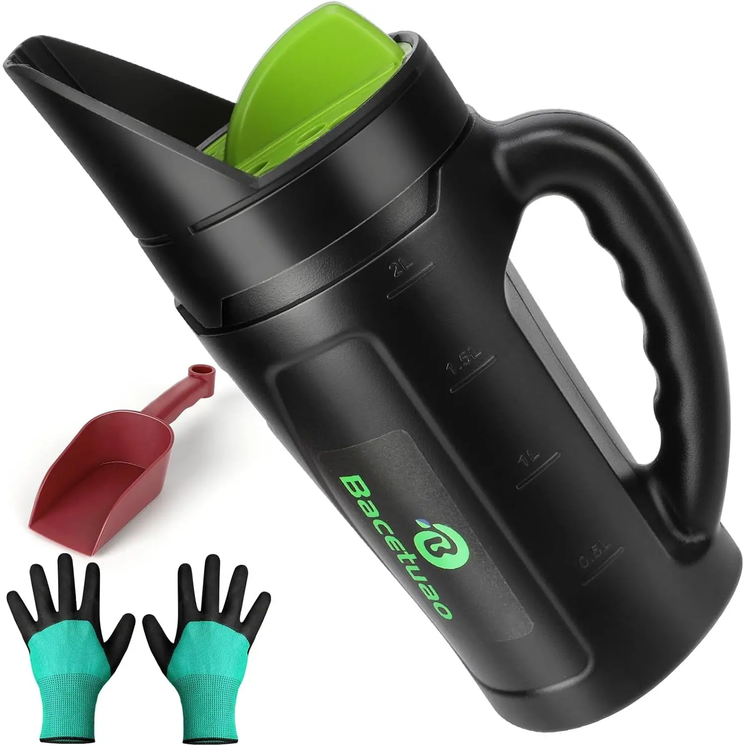 Hand Shaker, Multiple Opening Sizes for All Purpose for Grass Seed, Fertilizer & Earth Food, Snow Salt, Ice and Snow Melt - Up to 80 Oz