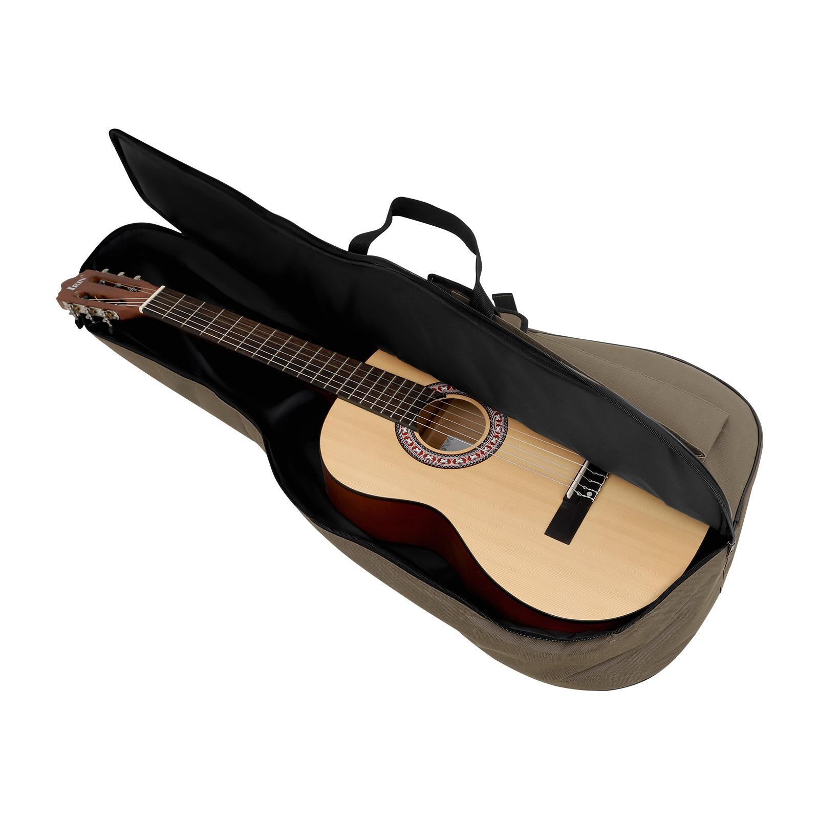 Guitar Bag, 1 Count Guitar Case with Shoulder Strap, Guitar Bag with Side Pocket, Instrument Bag & Case for Guitar, Bass, Violin, Cello, Mandolin