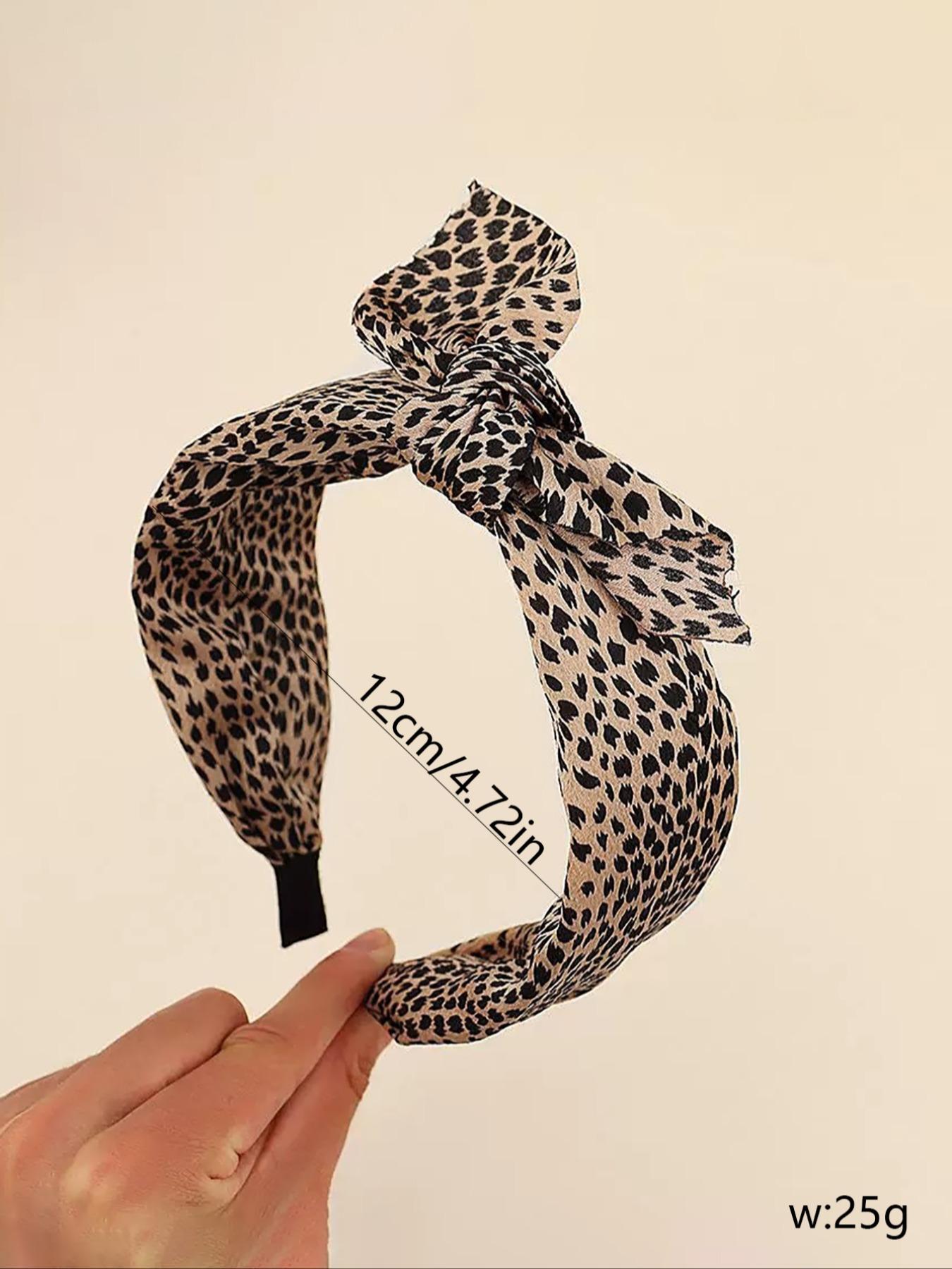 Leopard Pattern Hair Hoop, Elegant Hair Accessories for Women & Girls, Minimalist Headwear Suitable for Thick Hair, Zigzag Headband, Headbands Women