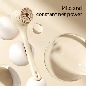 Multi-In-One Rechargeable Electric Shower Brush Set, Full Body Cleaning, Detachable Handle, Exfoliating Silicone Brush, Gift for Parents and Girlfriend