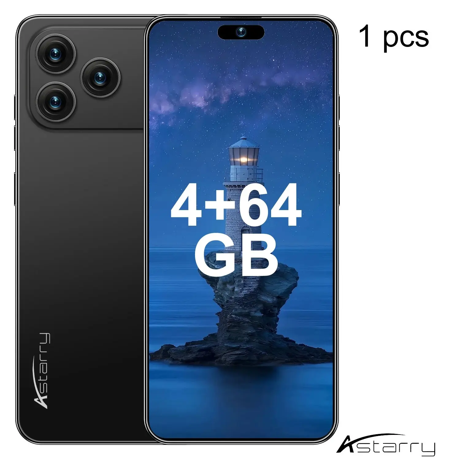 Astarry Android Smartphone, Cellphone, 6.93-Inch Dual Sim, 5+13mp Camera, 256GB Expandable Memory, 4GB RAM, 4100mah Battery, Octa-Core Cpu, 4g Network