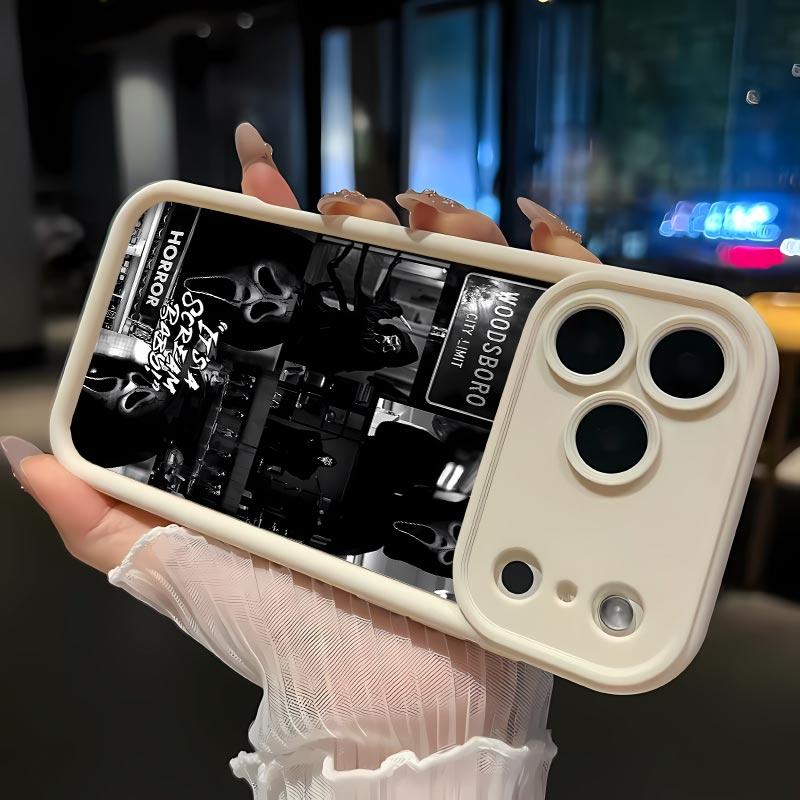 Ghost faces Realm Soft&Flexible TPU Silicone Phone Case For iPhone 17 Pro Max AIR 16 15 14 13 12 11 Plus XSMAX Cases Durable|Shockproof|Full Camera Protection|Anti-Scratch|Anti-Fingerprint|Slim Fit|Gift For Girlfriend/Men/Women