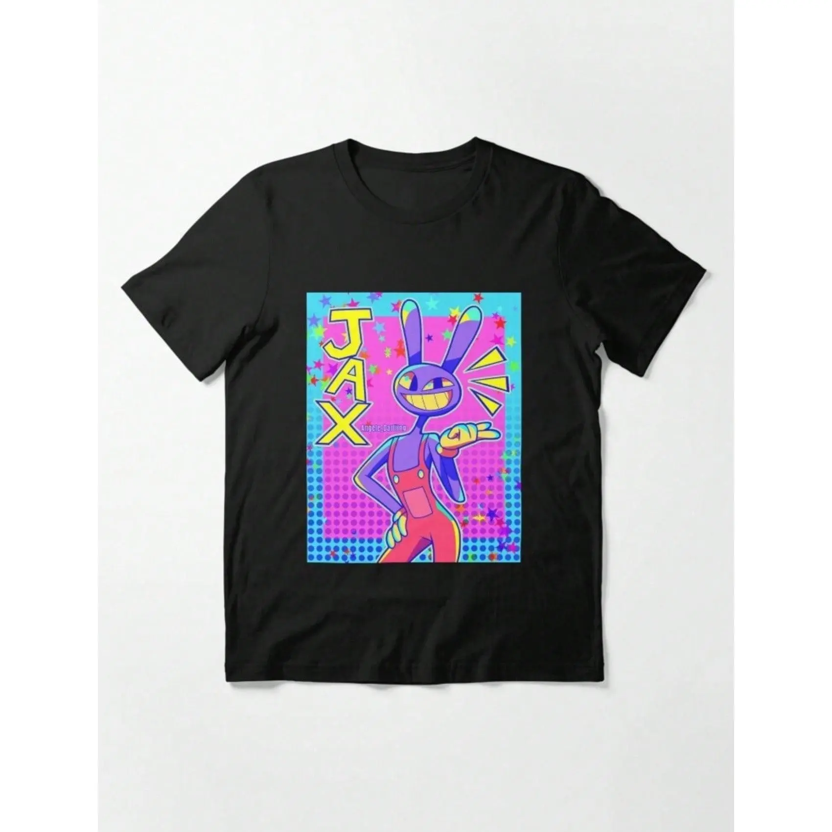 Men's Short-Sleeve The Digital Circus (TADC) Jax Collage Print Merch T-Shirt, Unisex Streetwear Fashion Top, Tshirt