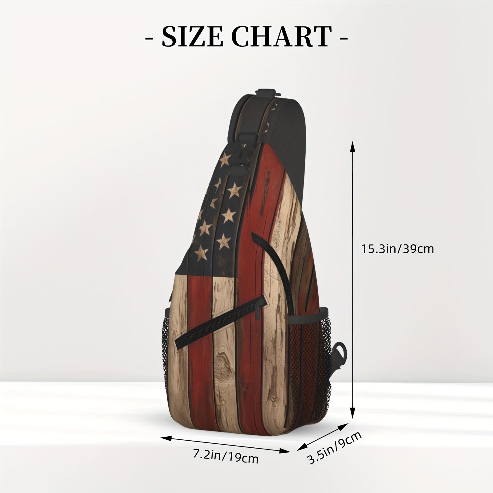 Crossbody Chest  Hiking  Vintage American Flag Shoulder  Folding Large Capacity Fashion Durable Can Be Used For Shopping, Work, Leisure  Beach  Fishing   Accessories  For School Back Christmas Gifts bag travel backpack