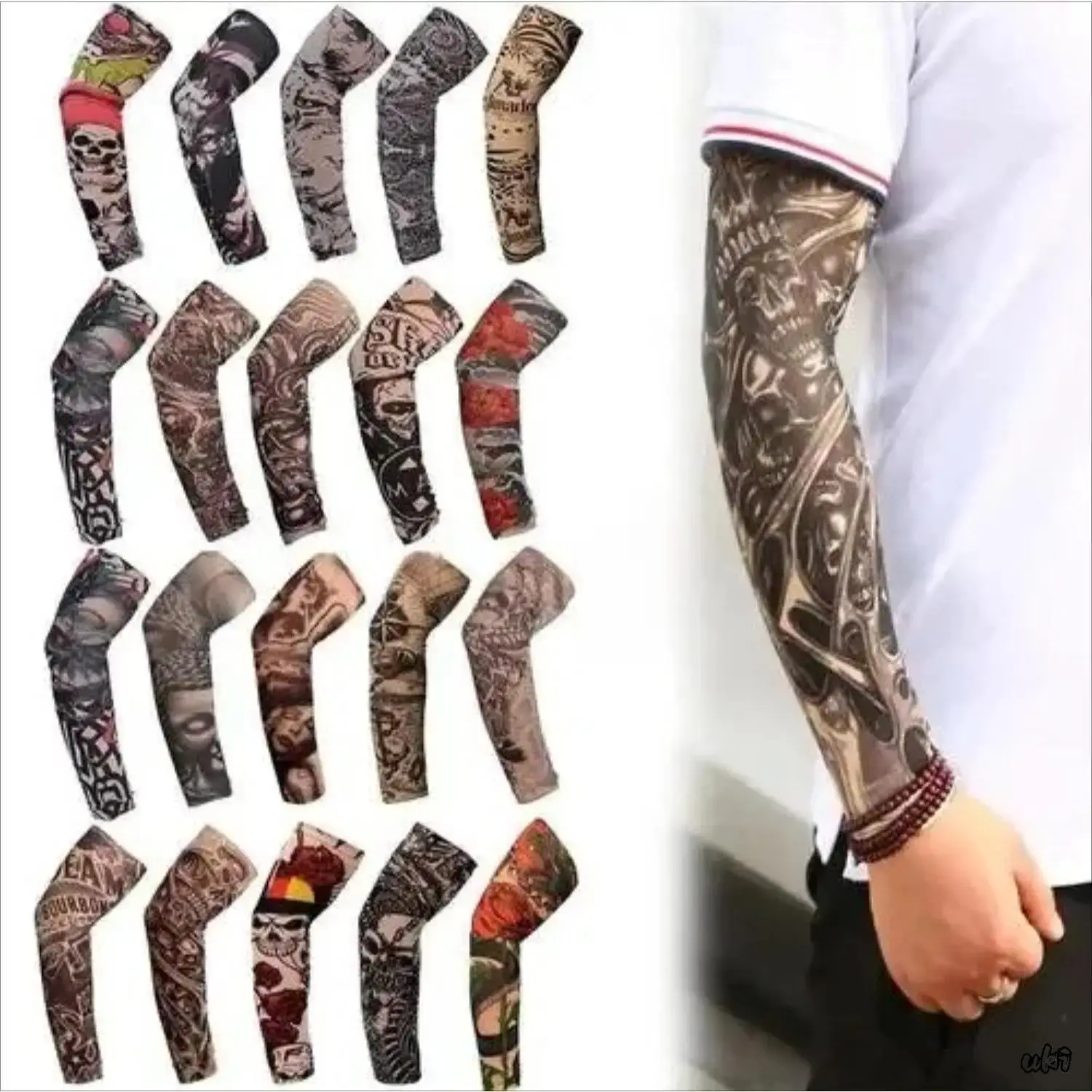 6 Pack Cooling Upper Arm Compression Sleeves, Breathable UV Sun Protection Arm Covers, Lightweight Sports Arm Guards For Men & Women Camping Outdoor Use #father'sdaygifts #campingessentials