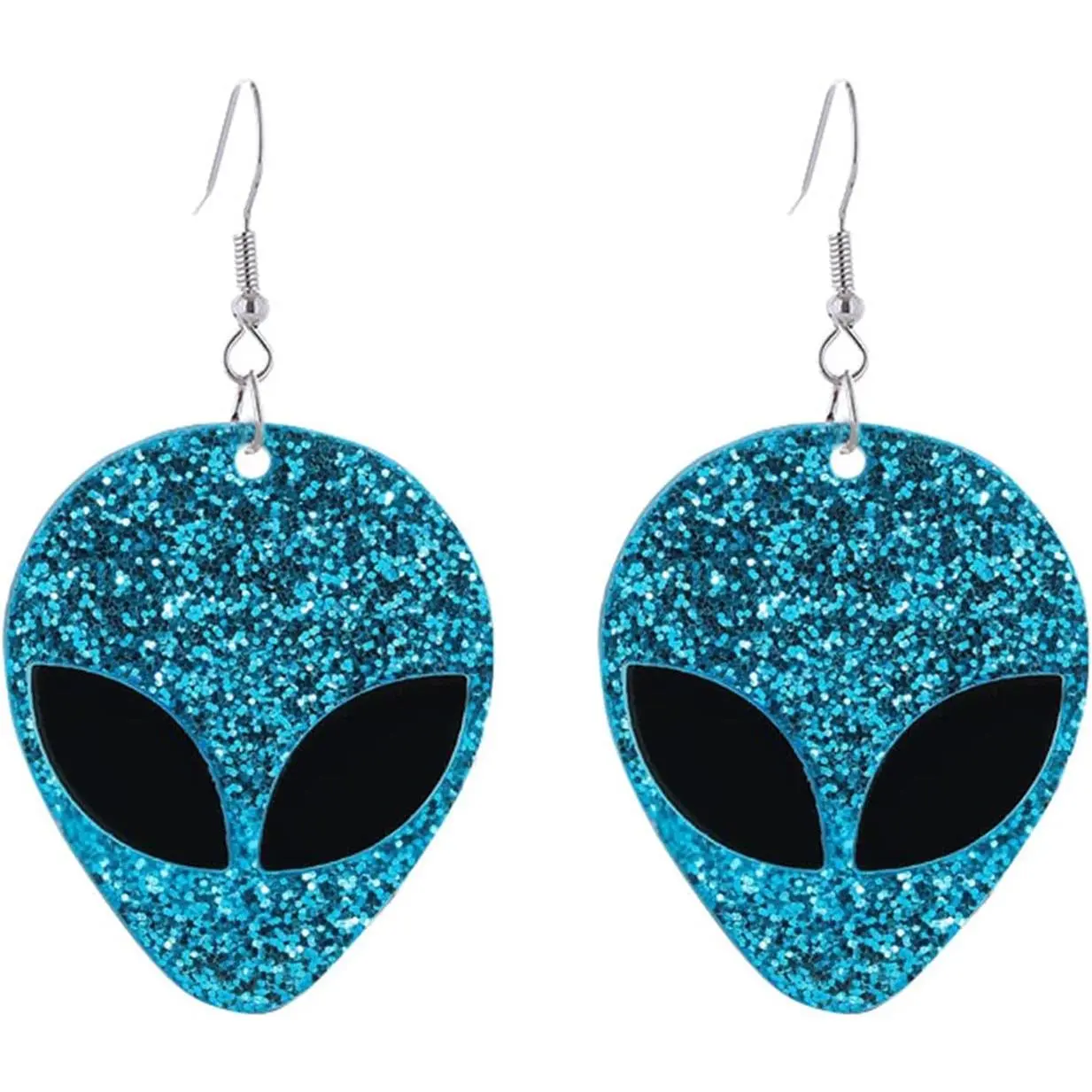 UFO Aliens Earrings for Women Weird Flying Spaceship  Lightweight Statemment Dangle Drop Earrings Glitter Universe Life  Birthday Party  Gifts