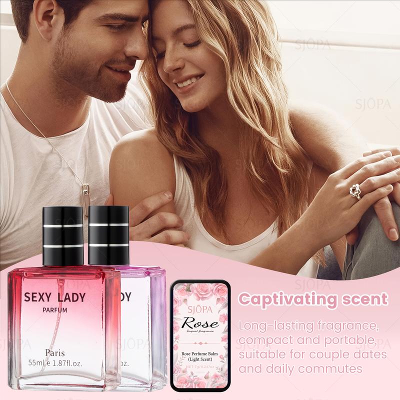 Sjopa Sexy Lady Parfum Rose Perfume Balm 55ml Long Lasting Captivating Fresh Breeze Scent for Unique Elegance Sjopa Sexy Lady Parfum Rose Perfume Balm 55ml Long Lasting Captivating Fresh Breeze Scent for Unique Elegance
