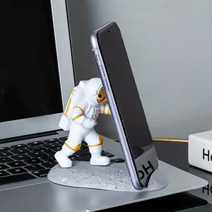 Creative Astronaut Desktop Phone Stand, Office Desk Decorative Holder