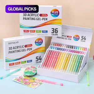 3D Acrylic Gel Pen Set, 1 Box Quick-drying 1.0mm Acrylic Gel Pen, Graffiti Painting Set, Can Take Notes, Mark, Greeting Cards, Fill in Colors, Outline, Acrylic Markers