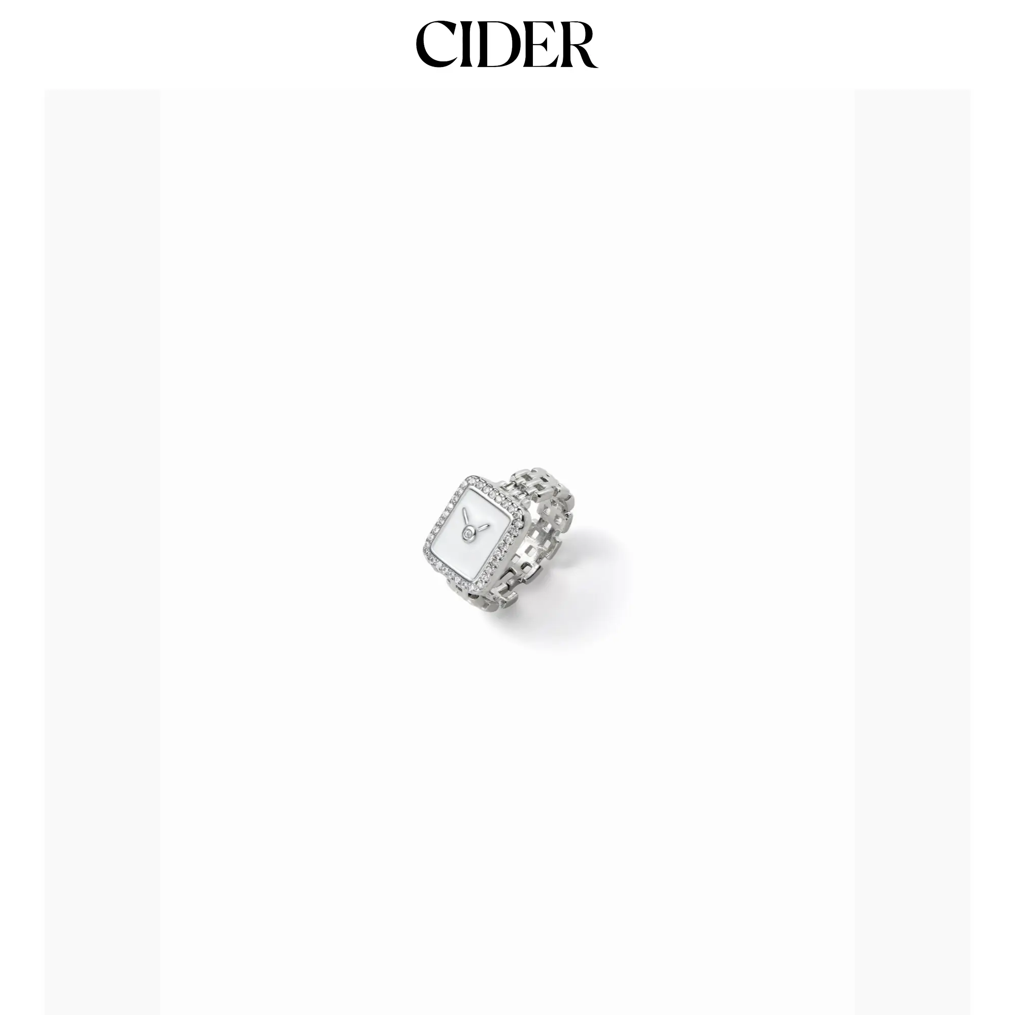 Cider CLOCK PENDANT RHINESTONE RING Cider CLOCK PENDANT RHINESTONE RING