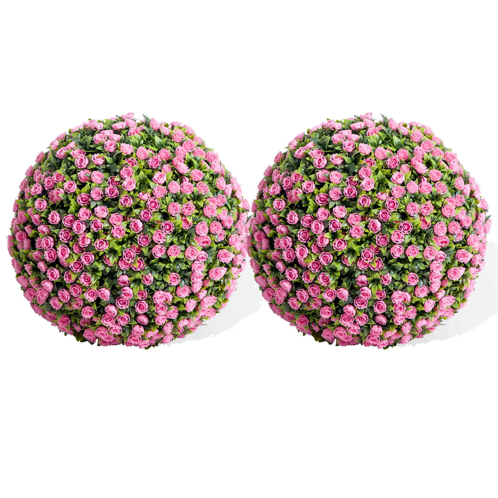Artificial Topiary Balls – 2PCS – Flower Topiary Ball – Decorative Balls for Outdoor Patio, Garden & Indoor, Wedding Decoration