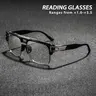 Men's Metal Plastic Combination Frame Bifocal Reading Glasses, Vintage Style, Fashionable Eyewear, Comfortable Fit, Reading Eyeglasses