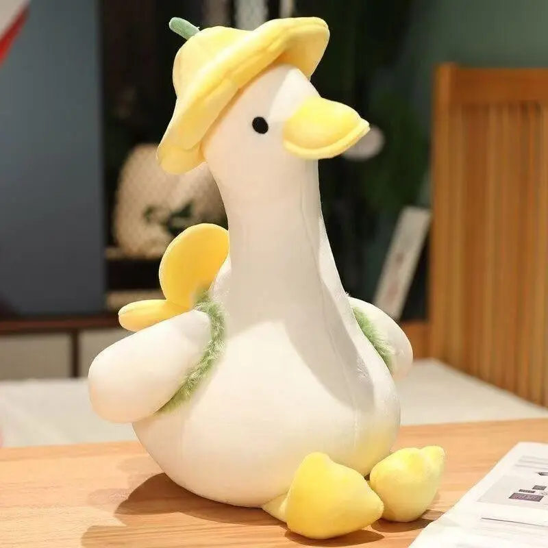 Cute Duck Plush Toy, Soft Stuffed Animal Doll, Perfect Sleep Pillow, Huggable Sleeping Companion & Birthday Gift, Adorable Cartoon Design, Ideal for Kids & Adults