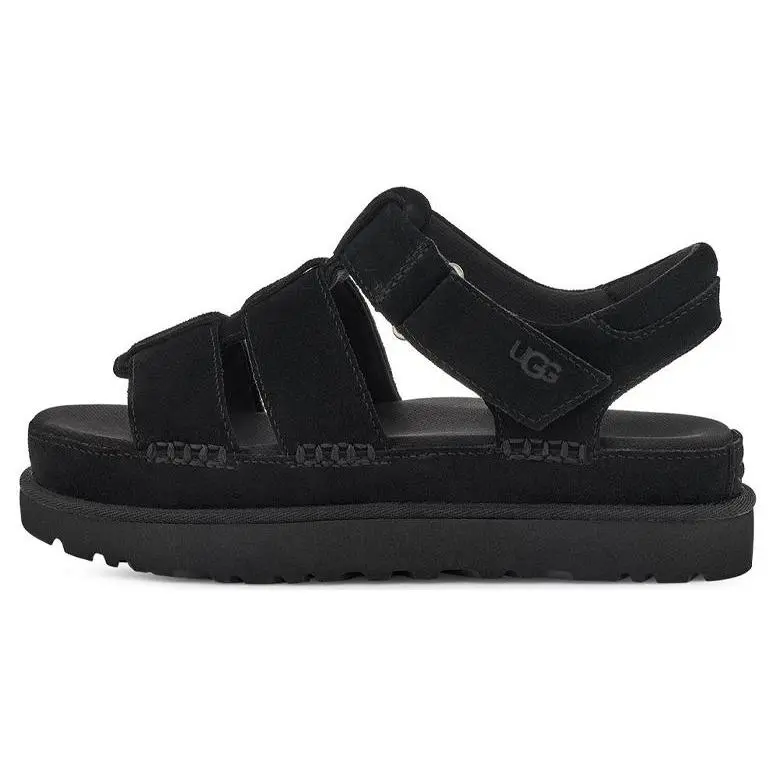 UGG Wmns Goldenstar Strap Platform Sandal 'Black' 1137890-BLK