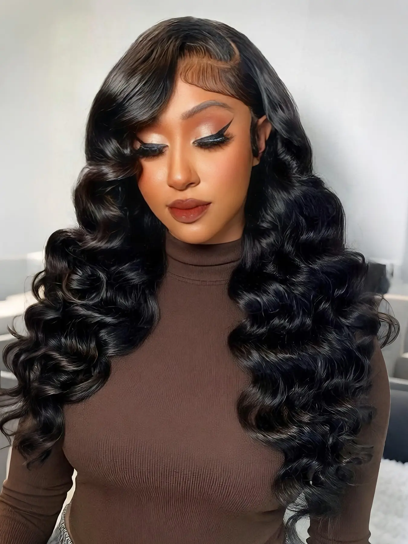 Loose Wave Hair Bundles 18 20 22 Inch 3 Bundles 300 Gram Quick Weave Bundles High Temperature Synthetic Fiber Hair Weave Extensions For Women Perfect Daily & Party Hairstyle