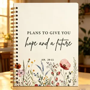 52-Week Faith Journey Spiral Journal, Portable Reflection Book for Prayer Notes, Goals & Daily Encouragement, Ideal for Personal Growth