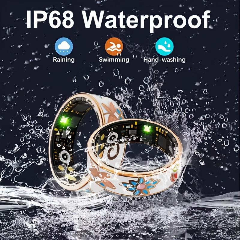 The Upgraded Smart Bracelet Is Suitable for Both Men And Women. It Comes with A Ringshaped Charging Case And Is Compatible with Smartphones. It Supports Counting Steps, Distance, Calories And Motion Monitoring, And Has An IP68 Water Resistance Rating