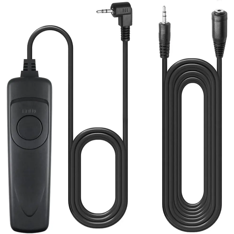 3.3ft Shutter Release Remote Control with 11.4ft Extension  2.5mm,  RS-60E3 Wired Remote Control  Cord  Compatible 70D 100D 1200D Digital Camera DSLR