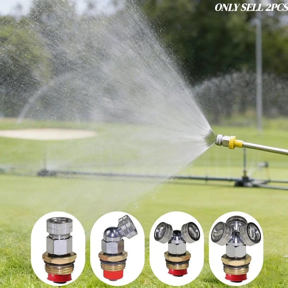 2Pcs Fine Atomizing Nozzle, Mist Spray Nozzle, Greenhouse, seedling raising, orchard, tea garden, corrosion resistant, balcony, courtyard, garden humidification nozzle, with filter screen, fan shaped spray