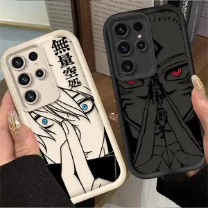 Anime Phone Case For Samsung Galaxy S26 S24 S25 S23 Ultra S22 S21 Plus FE 5G For iphone 17 16 15 14 13 12 11 17Air Plus Pro Promax Jujutsu Kaisen Gojo Satoru Anime