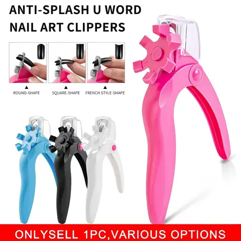 Adjustable Acrylic Nail Clippers with Sizer & Catcher, Nail Tip Cutter with Length Dial, Professional Stainless Steel Trimmer for Fake False Nails, Nail Extensions, Manicure Salon Home, Nail Care, Home Nail Art, Nail Tools