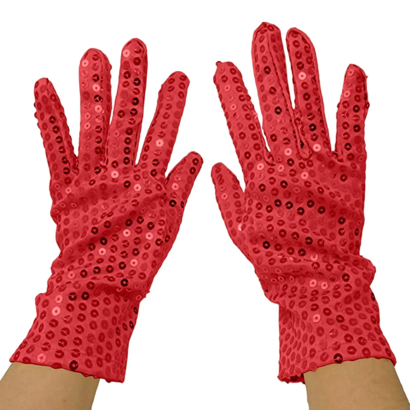 Short Sequined Gloves For Stage Women Party Gloves Short Gloves Evening Dress Up Hand Gloves Festival Handwear