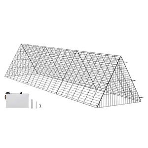 VEVOR Chicken Tunnels, 236.2x 157.5x 24.2 inch(LxWxH) Chicken Tunnels for Yard, Portable Chicken Tunnels for Outside with Corner Frames, 2 Sets, Suitable for Chickens, Ducks, Rabbits