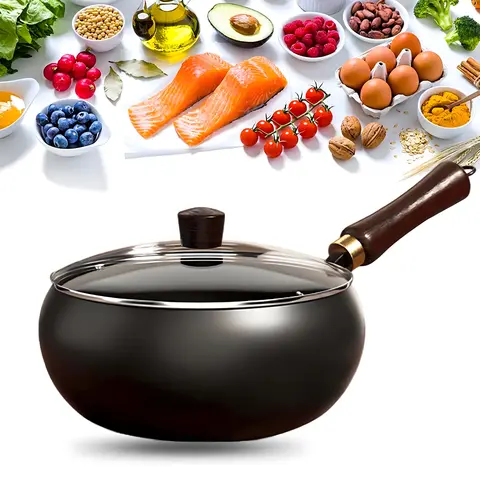 Uncoated Thick Iron Pot, Japanese Iron Pan, Uncoated Cast Iron Pot, Hand-Forged Naturally Non-Stick Pan, Pure Iron Frying Pan, Cookware, Heavy Duty Pan, Frying Pans Nonstick