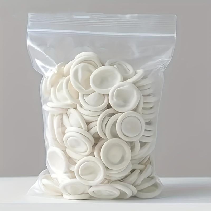 20/200pc Rubber Finger Protector Covers Wear-Resistant Highly Elastic Anti-Slip Latex Finger Cots for Electronics Medical Protec