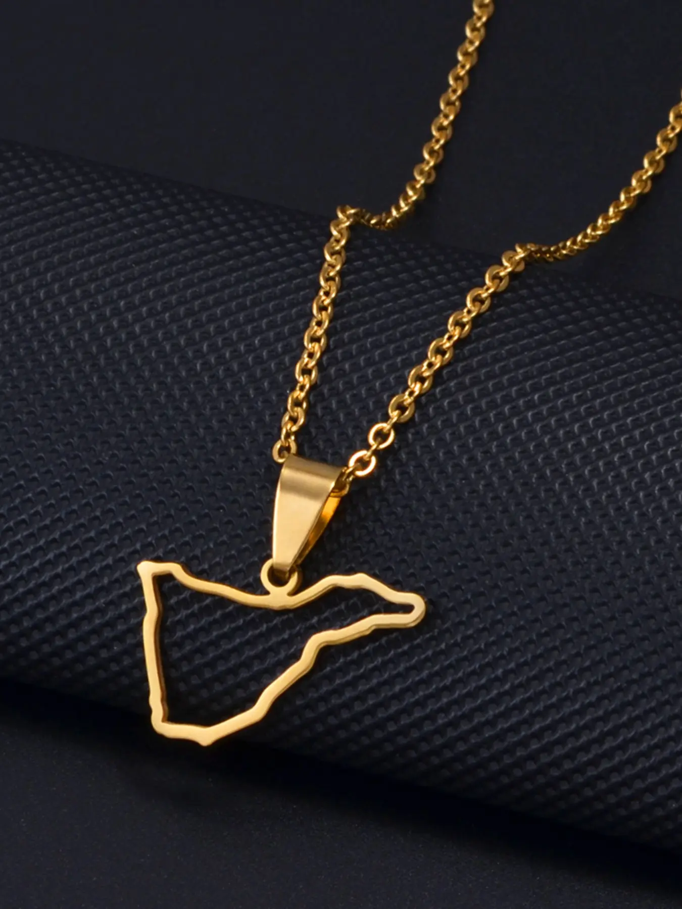 1pc Outline Spain Tenerife,La Gomera,La palma,Gran Canaria,Fuerteventura,Catalonia,Ibiza,Minorca Map Necklaces Jewelry, Minimalist Chain, Birthday Gift Jewelry, Dainty Necklaces